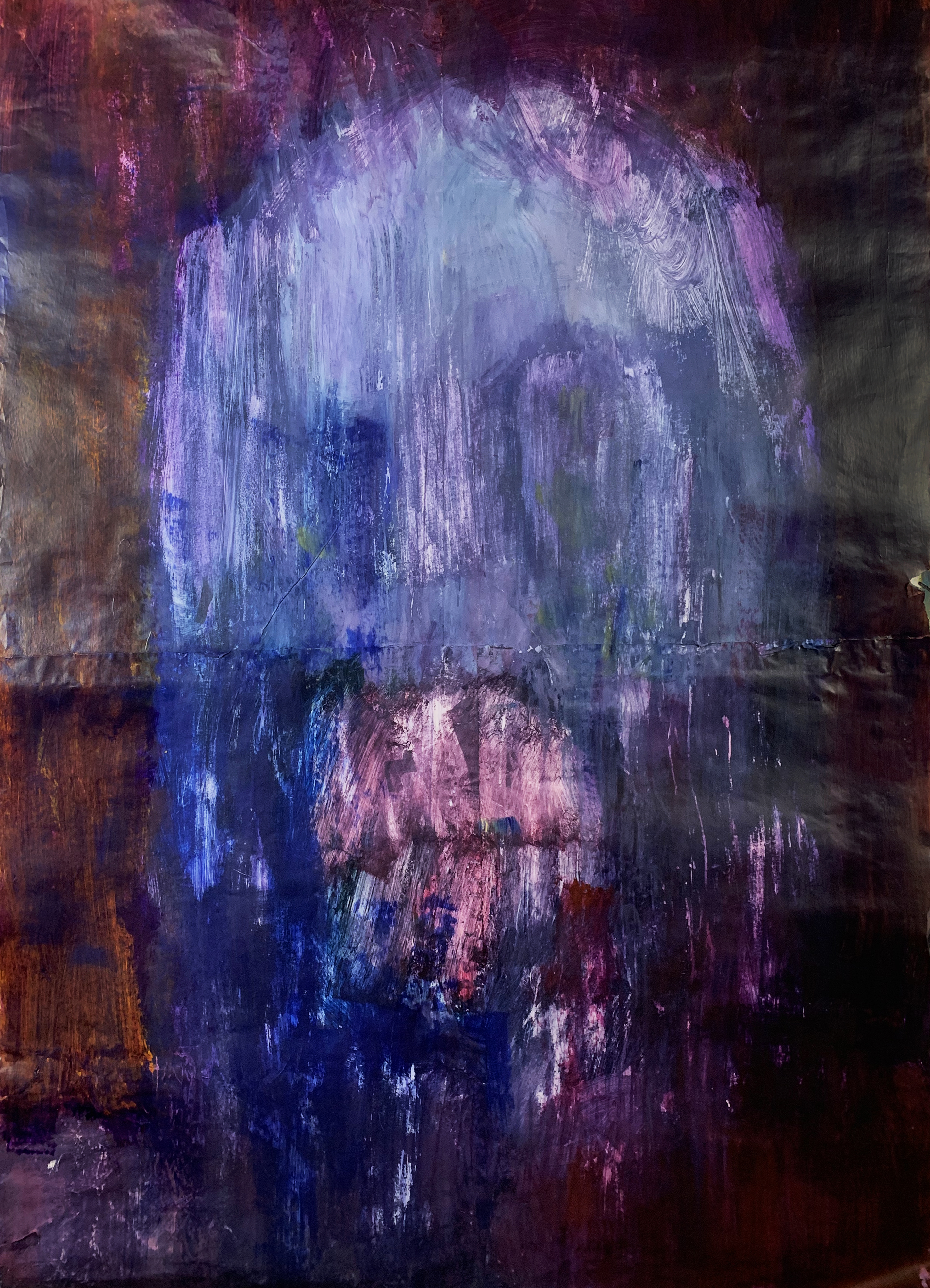 Untitled, 200x140 cm, acrylic on glued paper