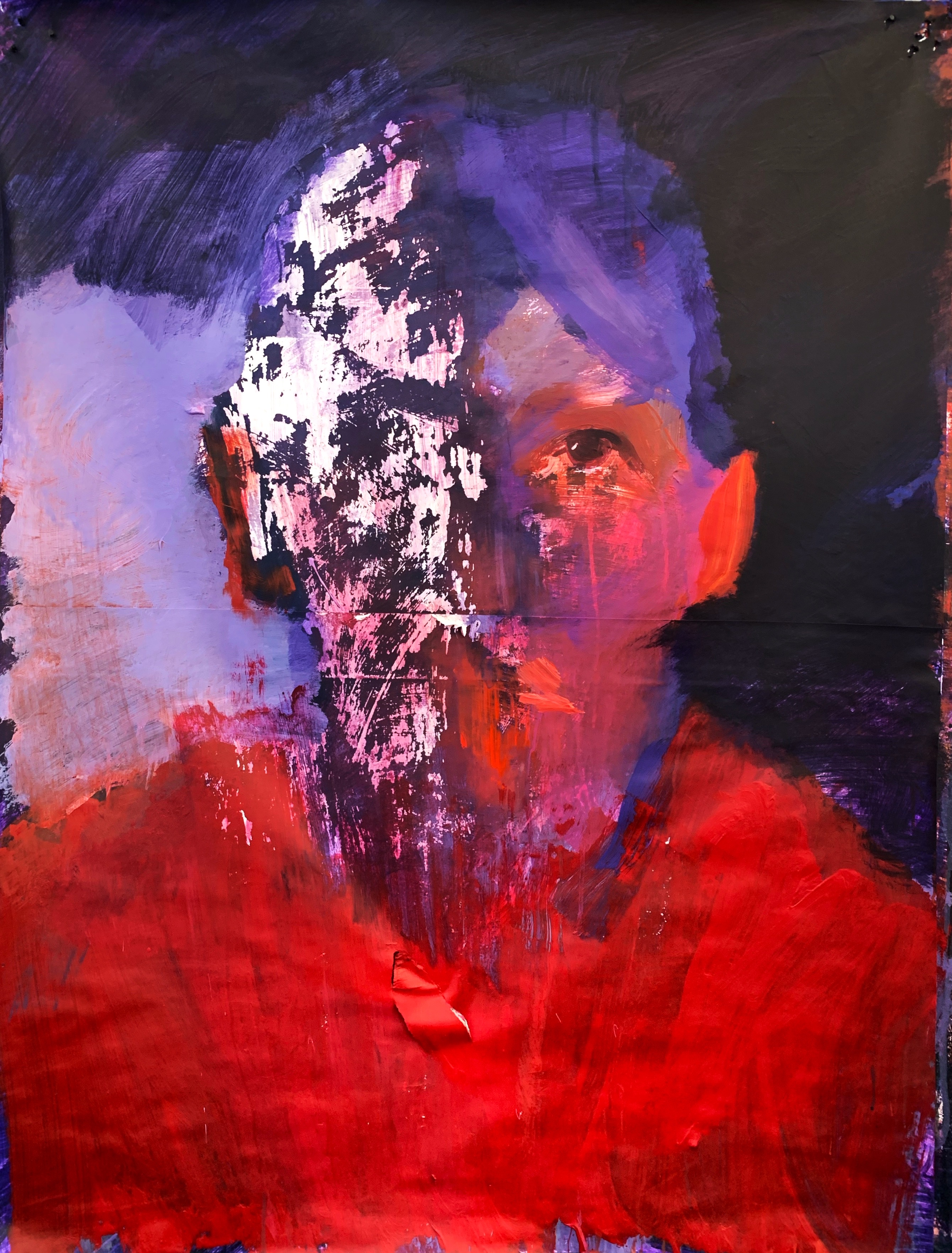Ogr&oacute;d (Movie poster), 140x100 cm, acrylic on glued paper