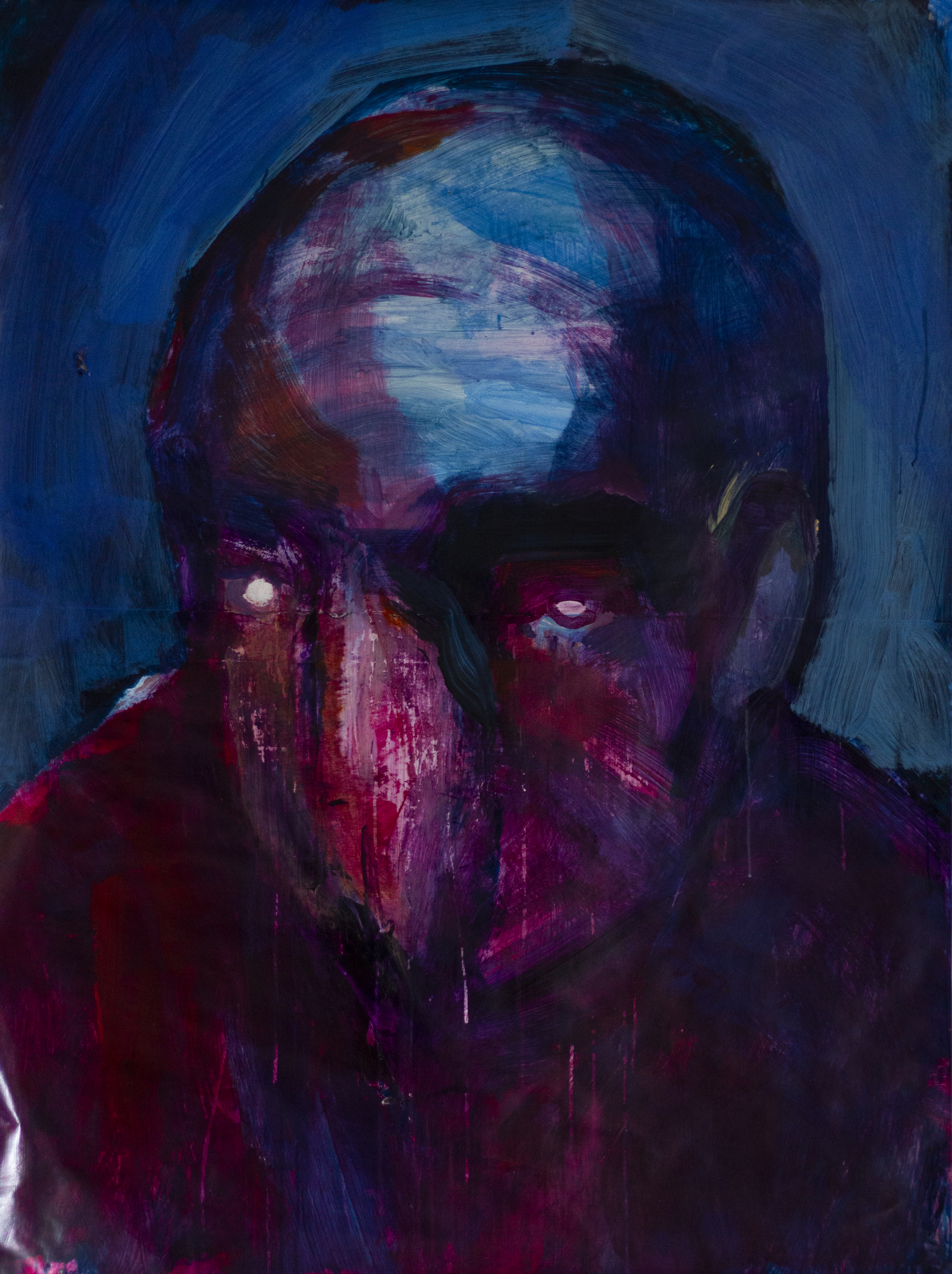 Soldier Boy, 140x100 cm, acrylic on glued paper